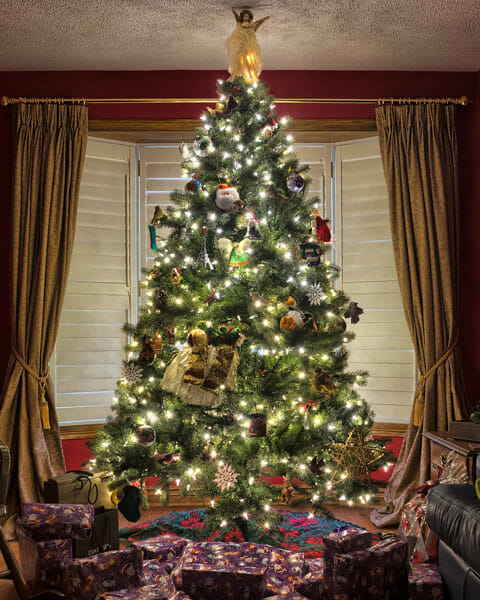 Weihnachtsbaum dekoriert